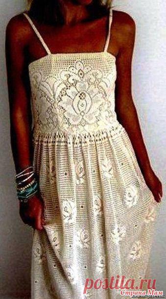 Чудо платье в филейной технике - Все в ажуре... (вязание крючком) - Страна Мам