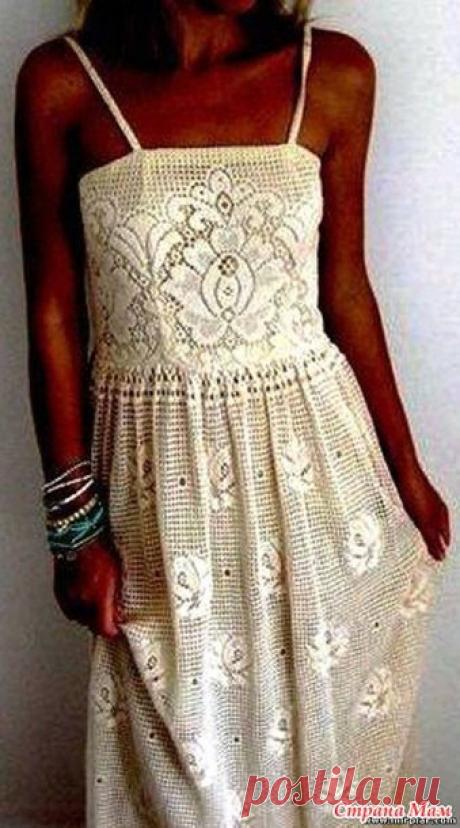 Чудо платье в филейной технике - Все в ажуре... (вязание крючком) - Страна Мам