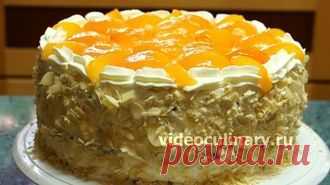 Бисквитный Торт Абрикос – Простой рецепт Вкусного Торта