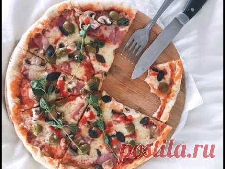РЕЦЕПТ ПІЦИ  ЯК В ПІЦЕРІЇ 🍕 РЕЦЕПТ ПІЦИ НА ТОНКОМУ ТІСТІ 🍕ПІЦА КАПРІЧОЗА