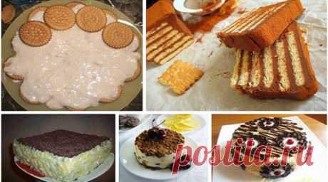 Самые вкусные домашние торты из печенья без выпечки 
Торт из печенья банановыйСочетание сметаны и бананов делает его вкус нежным. А на его приготовление уходит так мало времени, что можно делать его хоть каждый день и подавать в качестве десерта или на…