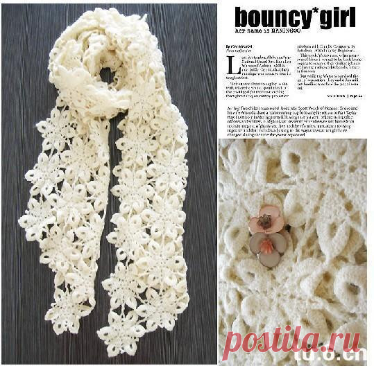 crocheted scarf: bouncy girl | make handmade, crochet, craft