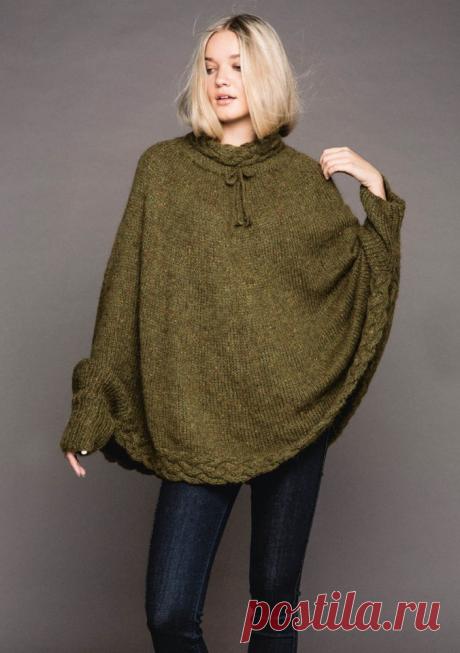 FLETTEPONCHO - Sandnes Garn