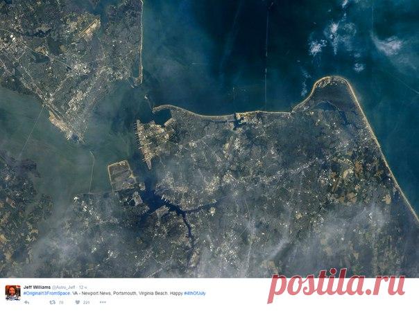 Изображения Земли с МКС от Jeff Williams июль 2016 / Интересный космос