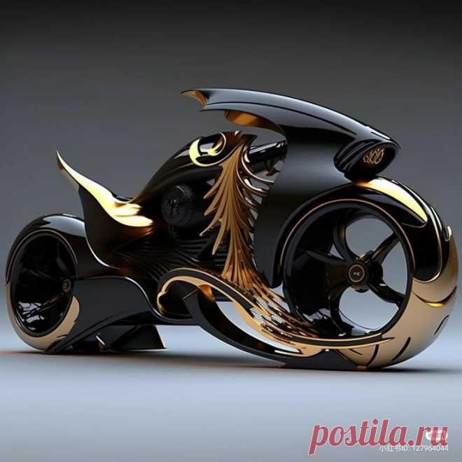 Киберпанк. Мотоцикл.
