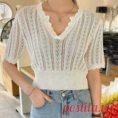 Вдохновение для летнего вязания: 6 ажурных моделей со схемами узоров | Вяжем вместе! Пульс Mail.ru