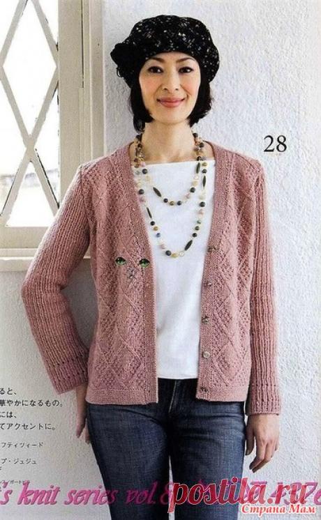 Жакет с рельефным узором. Спицы. - ВЯЗАНАЯ МОДА+ ДЛЯ НЕМОДЕЛЬНЫХ ДАМ - Страна Мам