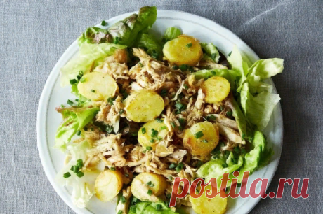 Это просто и очень бюджетно! Теплый салат из курицы — Фактор Вкуса