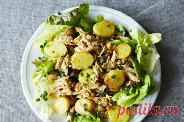 Это просто и очень бюджетно! Теплый салат из курицы — Фактор Вкуса