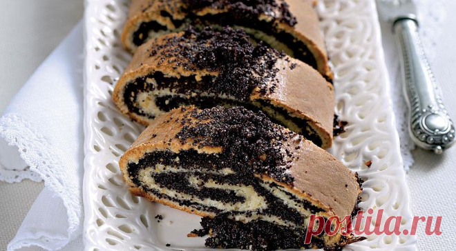 Медовый рулет с маком и душистым перцем, пошаговый рецепт с фото