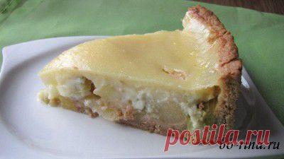 Пирог с ревенем и яблоками | 4vkusa.ru