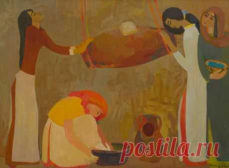 Ավետիսյան Մինաս Կարապետի(1928 - 1975)
Խնոցի (1964),կտավ, յուղաներկ,10x150 սմ
Минас Карапетович Аветисян . &quot;Xноци&quot;(1964)
холст, масло.110x150 см