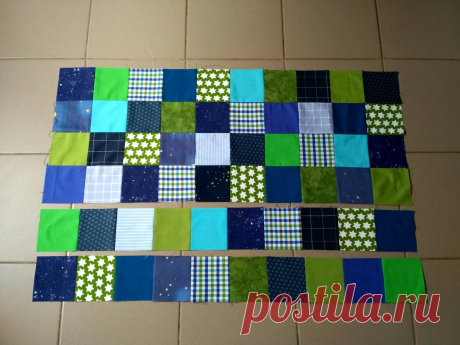 Текущие лоскутные процессы: сине-зеленые, Икеей вдохновленные | Жизнь как чудо | Яндекс Дзен