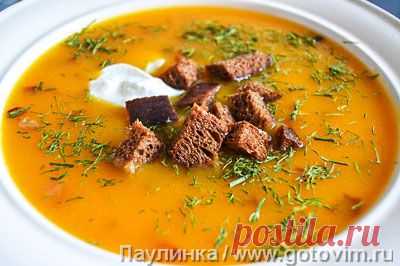 Тыквенный суп с карамелизированным луком и корицей. Фото-рецепт / Готовим.РУ