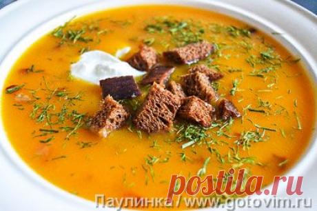 Тыквенный суп с карамелизированным луком и корицей. Фото-рецепт / Готовим.РУ