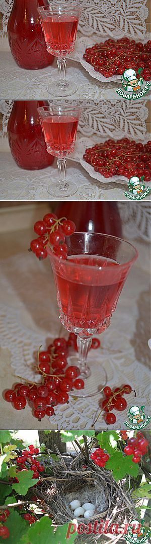 Ликёр из красной смородины - кулинарный рецепт