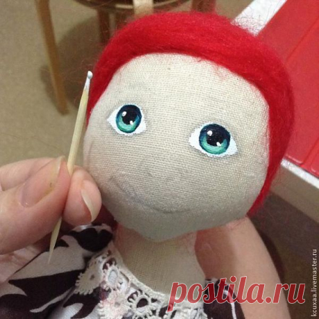 рисуем лицо кукле - Ярмарка Мастеров - ручная работа, handmade