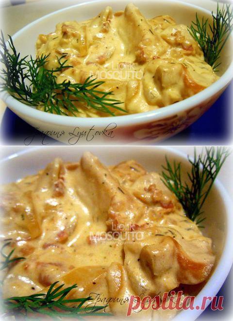 Белые грибы, тушеные в сметане | 4vkusa.ru