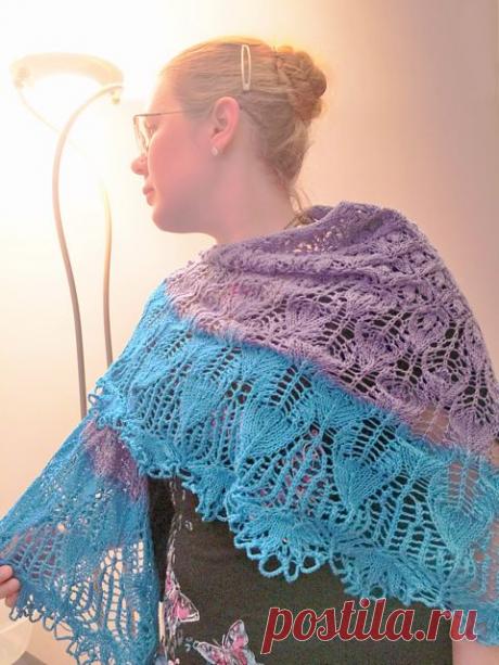 Ravelry: Zissly лист шаль картина Матильда Гальдера