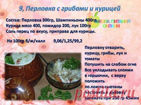 Рецепты правильного Питания от участников социального проекта Школа Питания и Снижения веса Онлайн