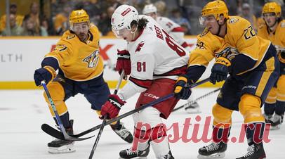 «Каролина» выиграла у «Нэшвилла», Орлов отдал передачу. «Каролина Харрикейнз» нанесла поражение «Нэшвилл Предаторз» в предсезонном матче Национальной хоккейной лиги (НХЛ). Читать далее