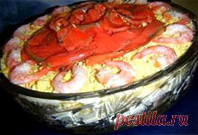 Рыбный салат «Праздничный»
Этот салат очень вкусный и очень интересный. Рецепт новый, но испытания уже прошел и очень успешно. Приготовьте - удивите гостей!  Рецепт тут