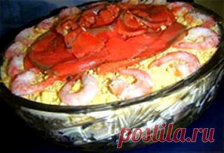 Рыбный салат «Праздничный»
Этот салат очень вкусный и очень интересный. Рецепт новый, но испытания уже прошел и очень успешно. Приготовьте - удивите гостей!  Рецепт тут