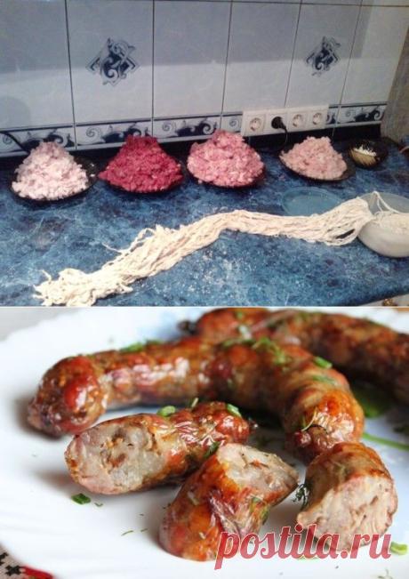 Как сделать домашнюю колбасу самому.