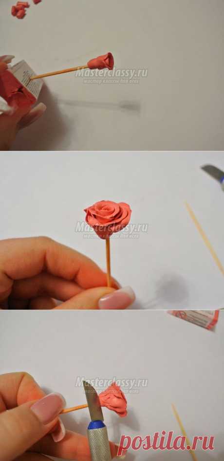Розочки из полимерной глины. Пошаговый мастер-класс