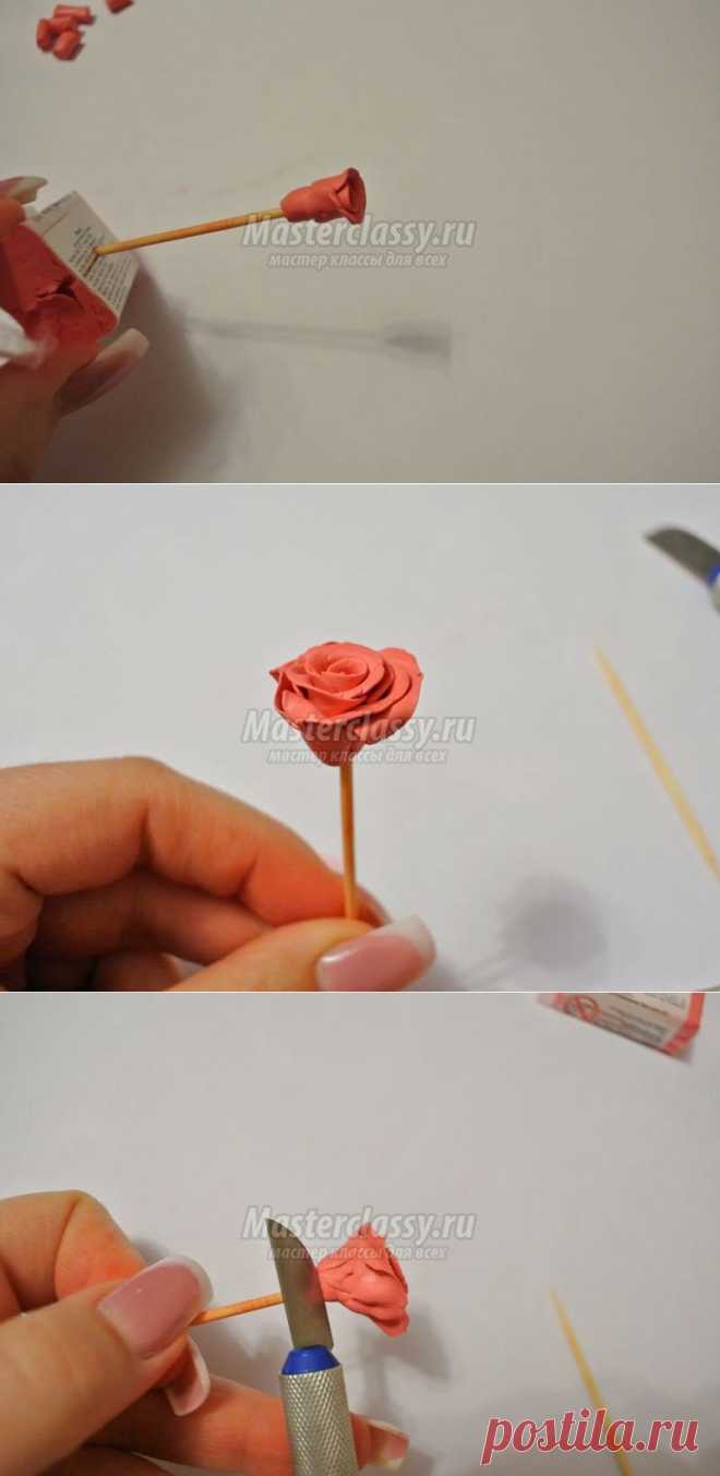 Розочки из полимерной глины. Пошаговый мастер-класс