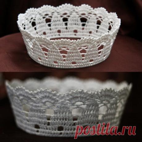 Короны вязаные крючком
