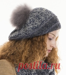 New Boucle Frost Alpaca Fur Pom Pom Beret at Samantha Holmes Need a hat which doesn't squash your hair? Look no further!  Loose fit, beautifully light beret knit of alpaca boucle marl with subtle contrasting silver thread.  Ideal for a relaxed Bohemian look. Suits girls with big hair who don't always suit beanie hats.  The alpaca fur pom pom is on a discreet press stud and therefore detachable.   See also matching scarf and long gloves.
For the perfect ...