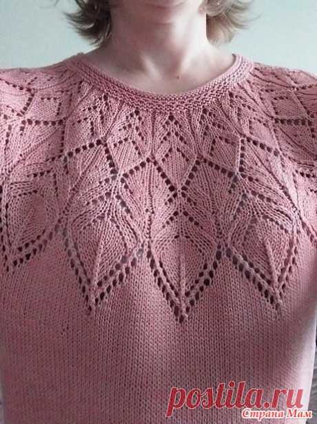 Летняя футболка спицами - Вязание - Страна Мам