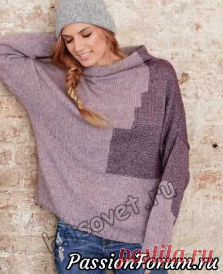 Пуловер с интарсией - запись пользователя Лисик (Светлана) в сообществе Вязание спицами в категории Вязание для женщин спицами. Схемы вязания спицами Модный пуловер оверсайз с интарсией для женщин со схемами и бесплатным описанием вязания. Техника вязания «интарсия» по своему воплощению схожа с жаккардовыми узорами.