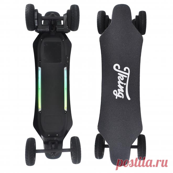 Jking jking suv 10s3p 2x1000w 36v 7.5ah brushless motor dual belt motor off-road skateboard 7500mah battery 4-wheel electric skateboard 150kg payload 38km/h top speed Sale - Banggood.com
