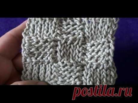 Тунисское вязание - Шахматка 4х4