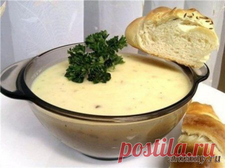 Пряный чесночно-сливочный суп » Любимые рецепты
