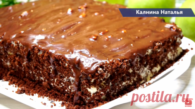 Вкусный десерт за пару часов: шоколадный пирог без пропитки