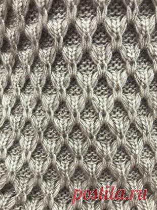 Многослойный узор спицами