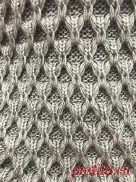 Многослойный узор спицами