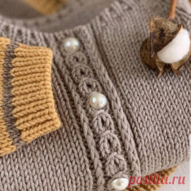 Идеи отделки вязаных изделий цветными пуговицами. | Вязальный инь-ян | Яндекс Дзен
