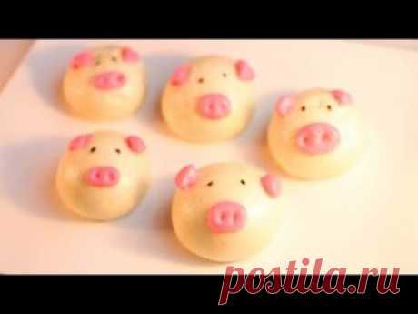 Steamed Piggy Buns / Mantou /小猪猪馒头