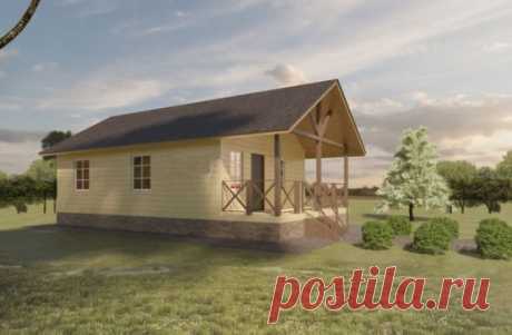 Не большой трех комнатный  домик с террасой для приятного время провождения на свежем воздухе,вместо котельной можно сделать сауну.
Из сухого профилированного бруса под ключ -- 1 150 000 руб
Из бруса естественной влажности под усадку -- 490 000 руб