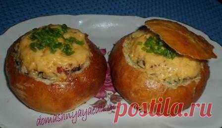Булочки фаршированные грибами | 4vkusa.ru