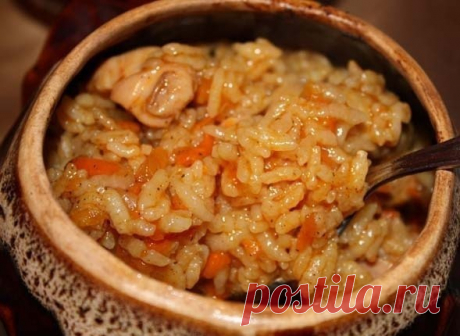 Куриный плов в горшочках
