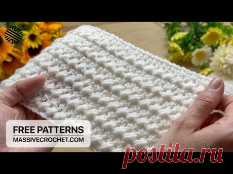 Crochet a Beauty! 🤍 ⚡️ Super Easy & Fast Baby Blanket Pattern for Beginners