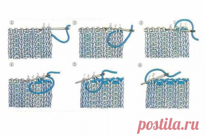 Мастер-класс Закрытие петель иглой для получения эластичного и ровного края резинок 1х1 и 2х2
