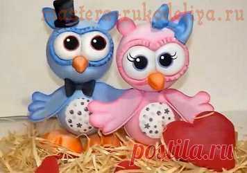 Мастера рукоделия - рукоделие для дома. Бесплатные мастер-классы, фото и видео уроки - Видео мастер-класс по поделкам из фоамирана: Совиная семейка