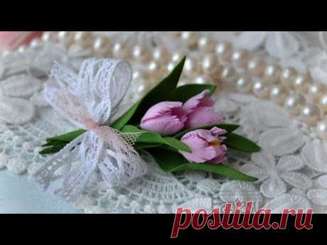 #dies_Fantasy​ Тюльпан своими руками Мастер класс Скрапбукинг