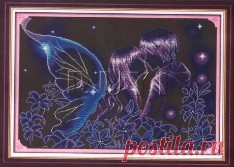 Вышивка крестом Волшебный поцелуй. |